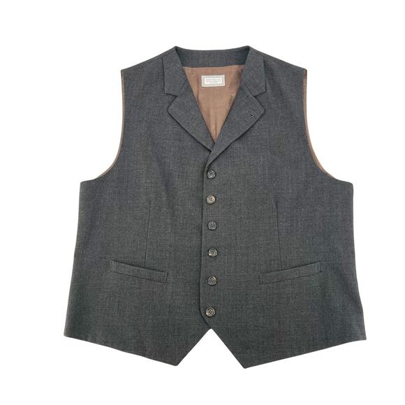 Brunello Cucinelli Tailored Waistcoat Suit Vest Mens size 46 (56 EUR) - Picture 14 of 14